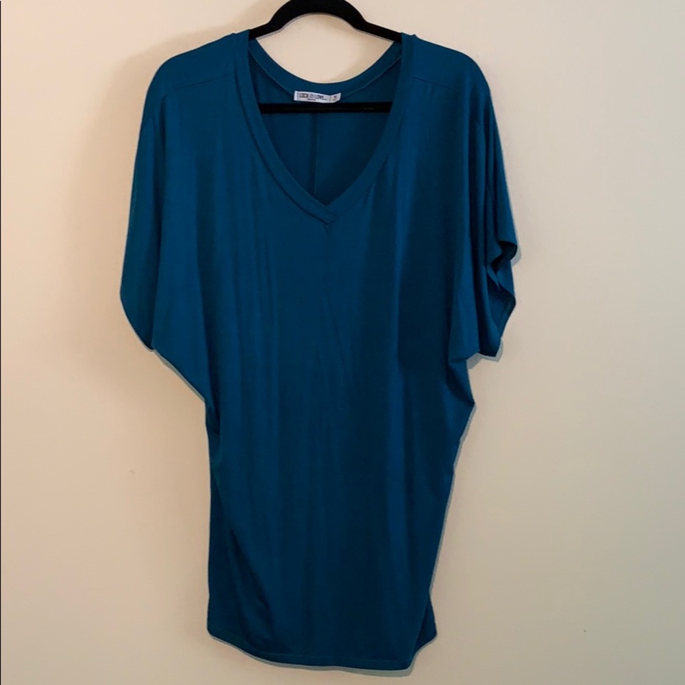Lock & Love Beautiful Teal Women's Top, M